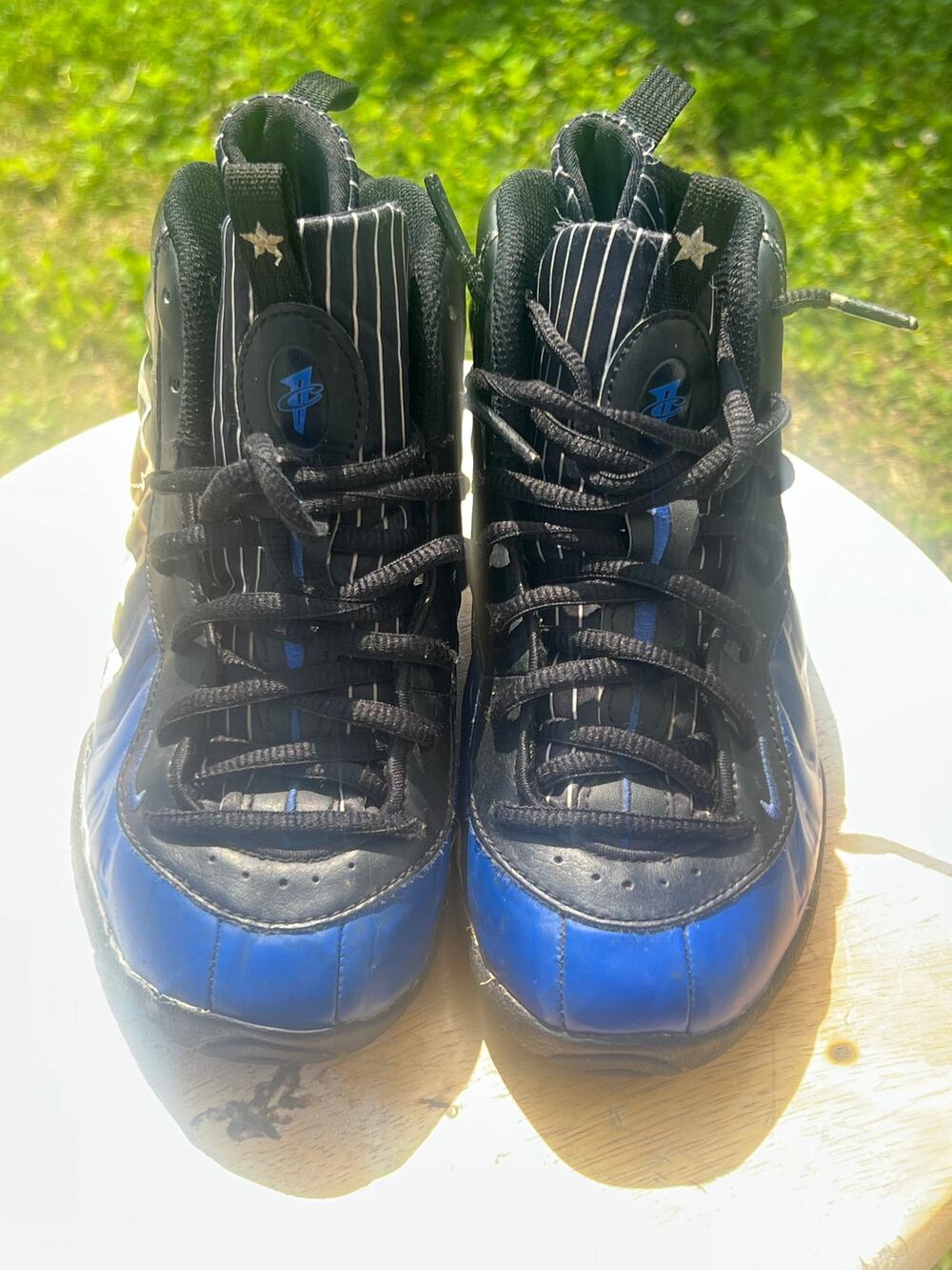 Nike Air Foamposite One GS Blue Lightning 2Y Sneakers Black/White/Blue